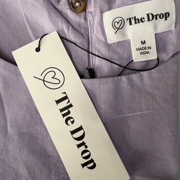 The Drop Ilana Maxi Dress Womens Medium Lavender Loose Sleeveless Wide-Hem NEW - Picture 6 of 9